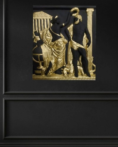 Herkules bas relief wandrelief - bas-relief,