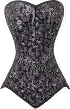 Vollbrust Korsett Silber