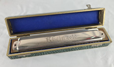 M. Hohner Rheingold C Harmonica mit alter OVP Mundharmonica Vintage