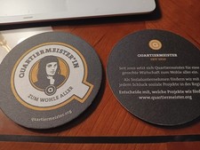 SEHR SELTEN: Bierdeckel der Mikrobrauerei Quartiermeister in Berlin-Kreuzberg