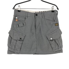 G-STAR RAW Damen GS Rovic Laundry Grau Minirock Größe W25