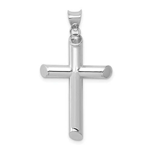 14k weißgold poliert - 14k, hohlrohr