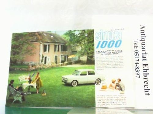 Simca 1000 antwort - simca,