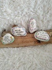 Stein handbemalt mit Spruch