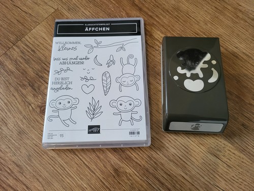 Stampin äffchen stempel - stampin, up