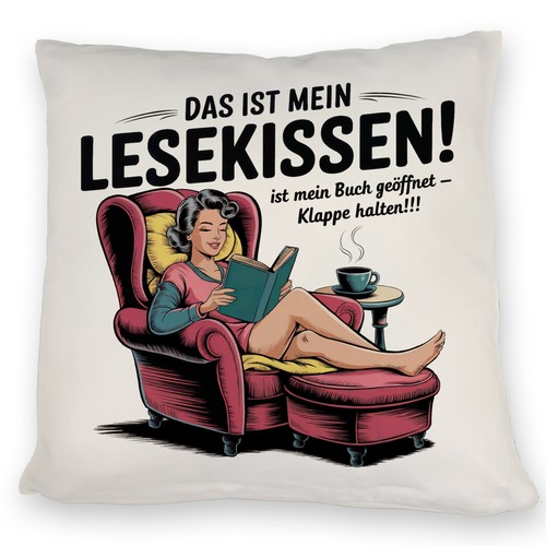 Lesekissen buch auf klappe - buch,