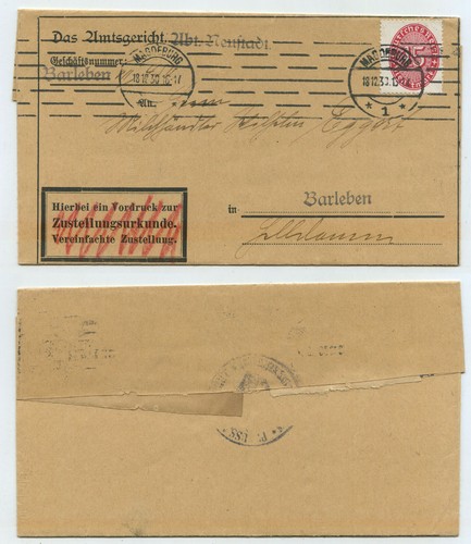 72677 faltbrief amtsgericht - -,