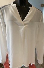 Edle , festliche Bluse - weiß