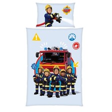 Feuerwehrmann Sam Baby/Kinder Bettwäsche für Jungen 40x60 + 100x135 cm Baumwolle