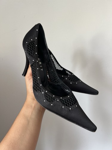Magrit black mesh - pumps, eu