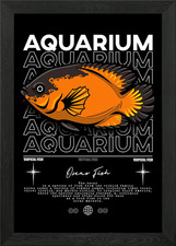 Oscar Fische Aquarium Poster