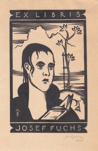 Exlibris bookplate holzschnitt - exlibris,