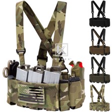 KRYDEX Ready Chest Rig Concealed Carry Low-Vis Leightweight Elastic Kummerbund