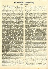 Hans Dominik: Technische Währung (als Alternative zum Gold) * Textdokument 1917