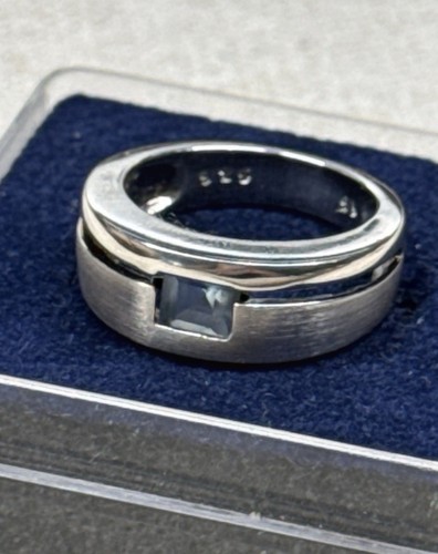 Schlichter ring aquamarin - ring,