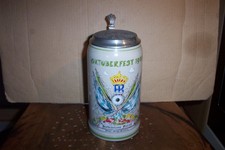 oktoberfest münchen bierkrug 1985 HB festzelt rupert stöckl steinberg zinndeckel