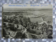 Ältere Postkarte - Wandersleben (Thür.) - Blick von der Burgruine Gleichen - top