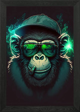 Gerahmtes Wandbild Marihuana