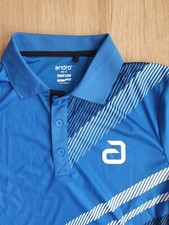 ? Andro Teamline IndoorDry Tischtennis Trikot Neu Gr S blau ?