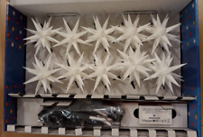 Herrnhuter Sternenkette weiß mit 10 Herrnhuter Sternen A1s 13 cm LED NEU OVP