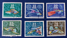 DDR Mi 2176 - 2181 gestempelt Satz Zierfische Guppy Guppys