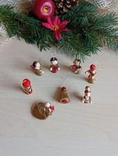 8x DDR Holz Baumbehang rot