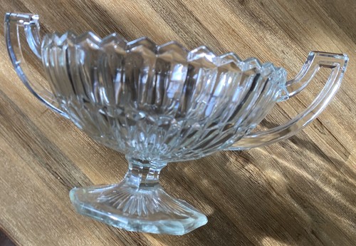 Antik glasschale mit fuss - glasschale, und