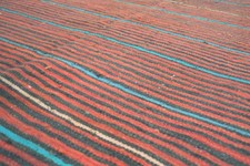 Nr 1551 Handgewebter  Vintage Teppich Kurdistan Nomaden Kelim 255 x 137 cm