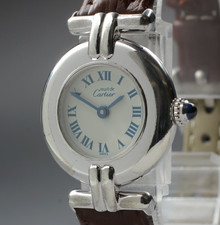 Vintage [Exc+4] Cartier Must Colisee Vermeil 690002 Silber Damen Quarzuhr