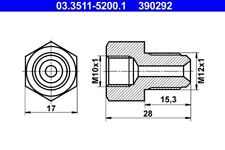 ATE (03.3511-5200.1) Adapter, Bremsleitung