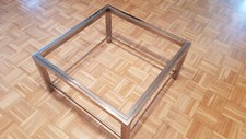 Couchtisch aus Edelstahl; 77,5 x 77,5 x 42 cm