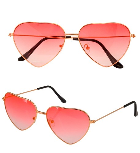 Herzbrille mit farbigen