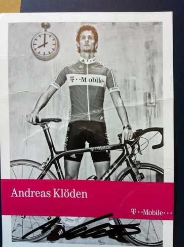 Autogrammkarte andreas klöden - autogrammkarte,