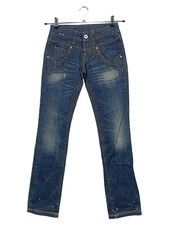 Replay Damen Jeans Bootcut WV 510.032 Blau Gr. 34 W25 Logo Baumwolle L32