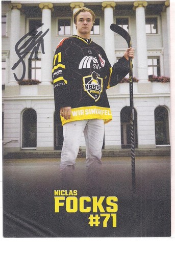 Autogramm niclas focks - niclas,