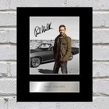 Paul walker signiert - paul, montiert