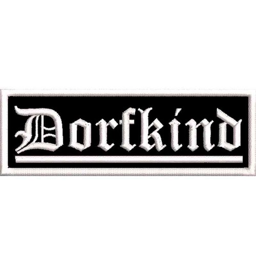 Dorfkind aufnäher gestickt - dorfkind,