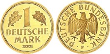 BRD 1 Goldmark 2001  F   1 DM