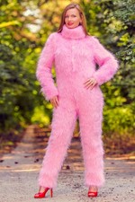 Pink mohair catsuit sweater