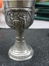 Zinn Weinpokal Weinkelch Zinnbecher 95 % Ländliche Szenen von SKS design