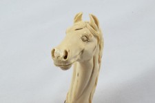 Handgeschnitzter kleiner Hengst Gehstock Stock Top Griff Geweih Horn Sheffield