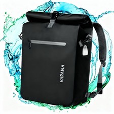 3in1 Fahrradtasche - wasserdicht & reflektierend - Gepäckträgertasche - Rucksack