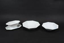 C25C19- 3x Rosenthal Maria Weiß Geschirr Sauciere und 2x Schale