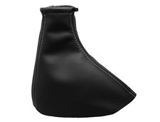 Grey thread real leather shift