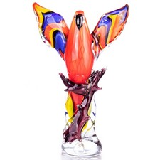 Glasfigur Murano Stil Papagei