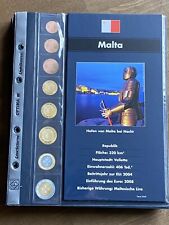 Leuchtturm OPTIMA Nachtrag Euro-Kursmünzen Malta 2008 neuwertig