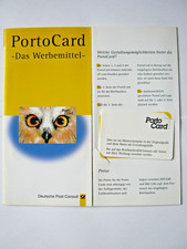 PORTOCARD  -Das Werbemittel- Info-Folder Deutsche Post Consult+ MUSTER Portocard