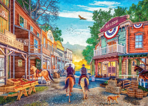 Puzzle westernstadt - puzzle,