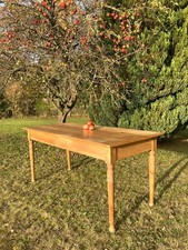 Großer restaurierter Rustico Landhaus-Tisch um 1900 Schreibtisch Weichholz 180cm