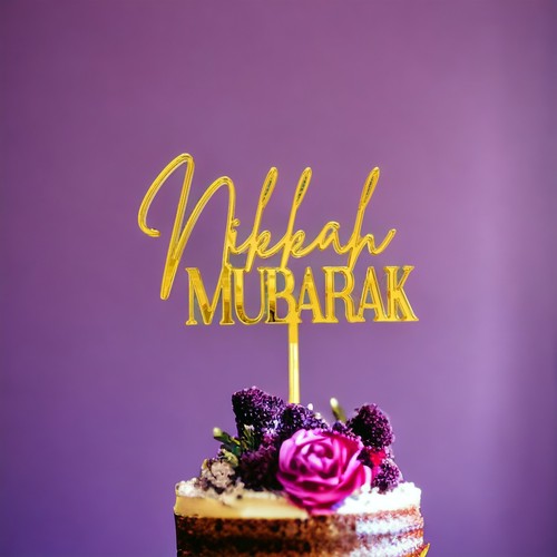 Acryl nikkah mubarak - nikkah,